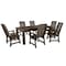 Highwood Usa Weatherly 7pc Rectangular Outdoor Patio Furniture Dining Set 84 x 42 AD-ST7WL1CO5AA-ACE - alternate 1